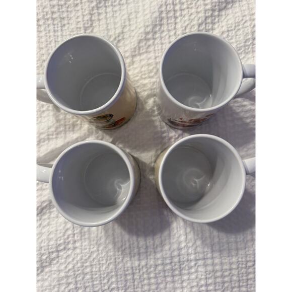 Set of 4 Norman Rockwell Holiday Memories Mugs Christmas Design Studio Santa - Picture 7 of 7